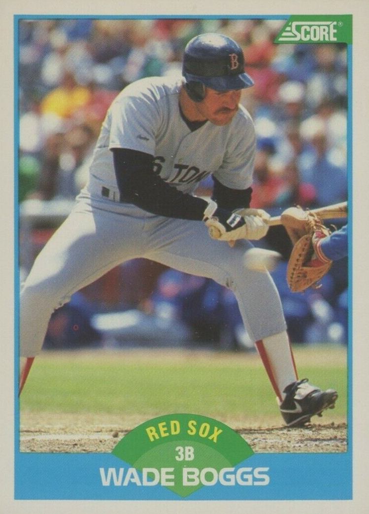 1989 Score Wade Boggs #175 Baseball Card