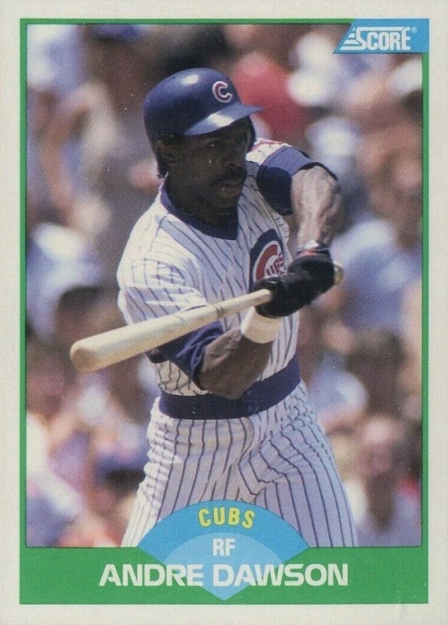 1989 Score Andre Dawson #2 Baseball Card