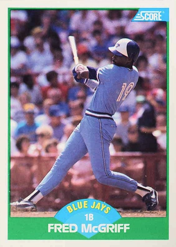 1989 Score Fred McGriff #6 Baseball Card