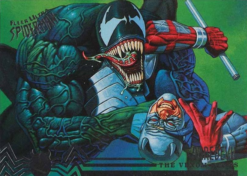 1995 Ultra Spider-Man Premier Venom vs. Daredevil #100 Non-Sports Card
