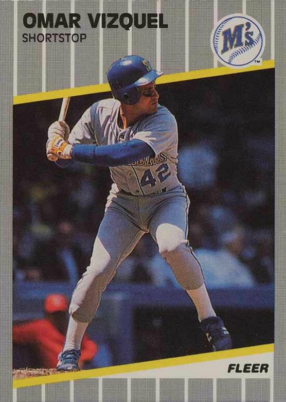 1989 Fleer Update Omar Vizquel #U-62 Baseball Card