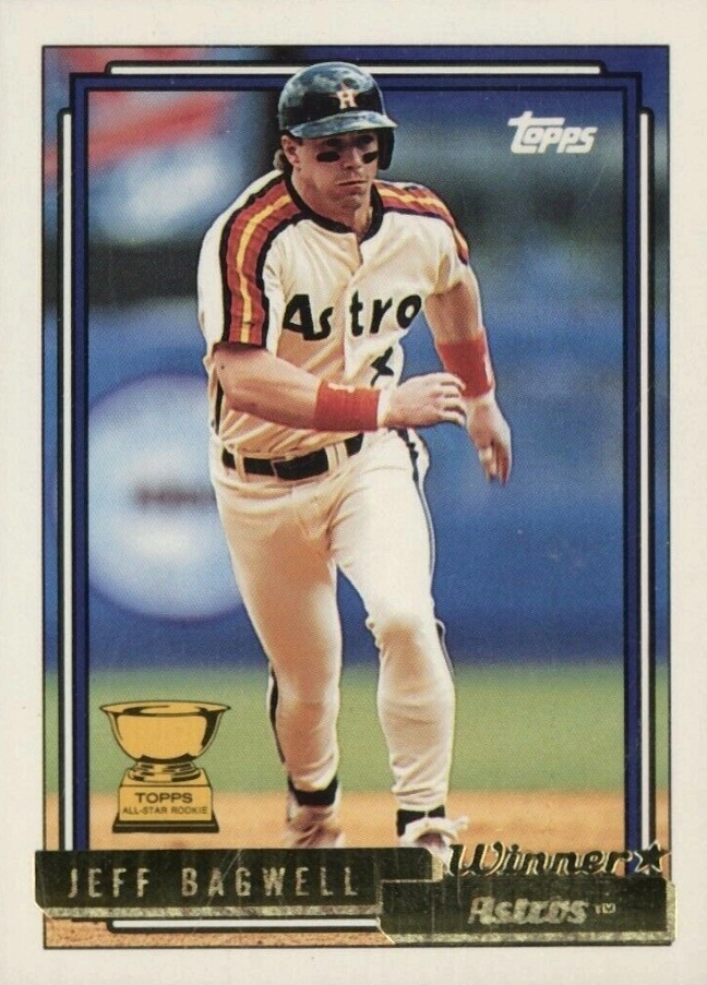 1992 Topps Gold Jeff Bagwell #520 Baseball Card