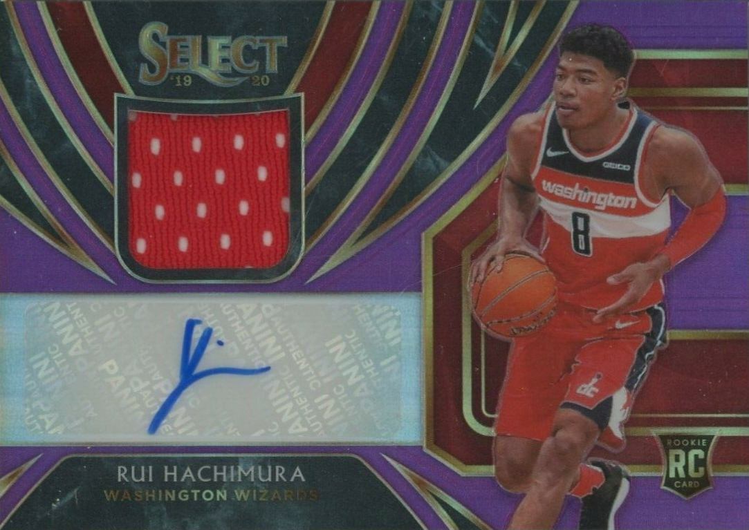 2019 Select Rookie Jersey Autographs Rui Hachimura #RHM Basketball Card