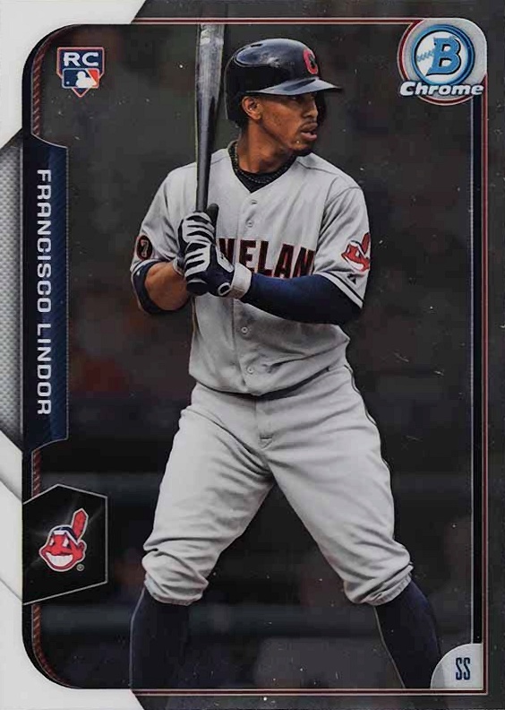 2015 Bowman Chrome Francisco Lindor #89 Baseball Card