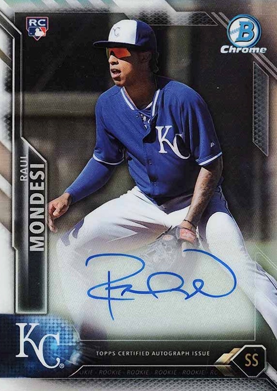 2016 Bowman Chrome Autograph Rookies Raul Mondesi #RM Baseball Card