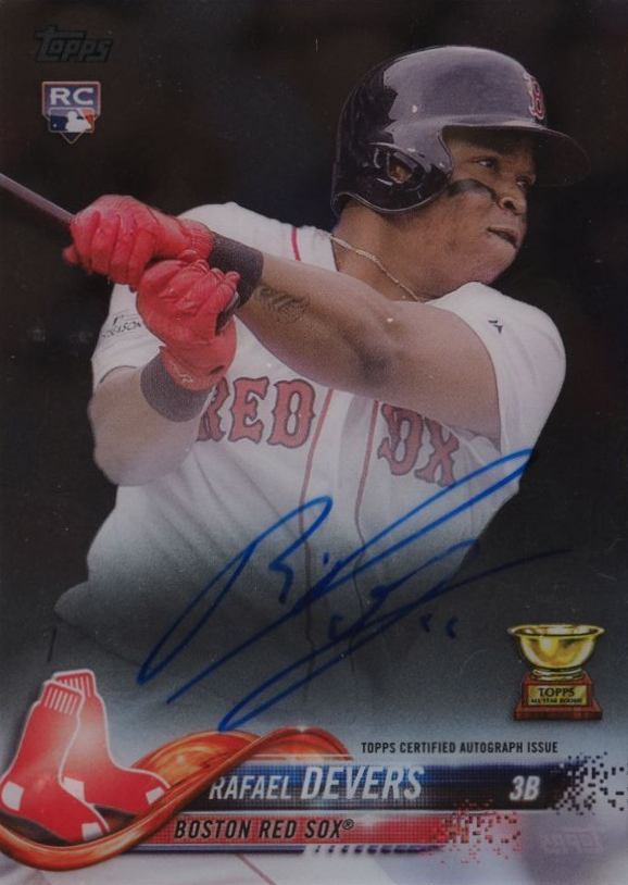 2018 Topps Clearly Authentic Rafael Devers #RD Baseball Card