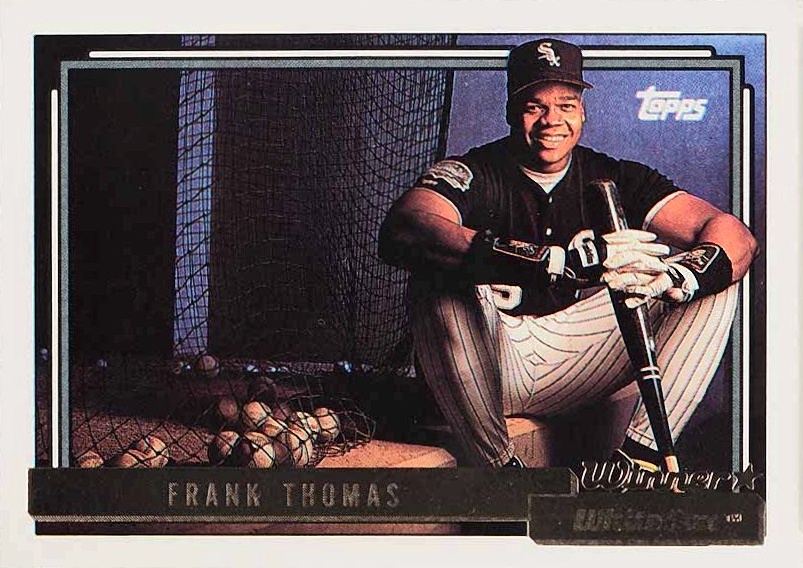 1992 Topps Gold Frank Thomas #555 Baseball Card
