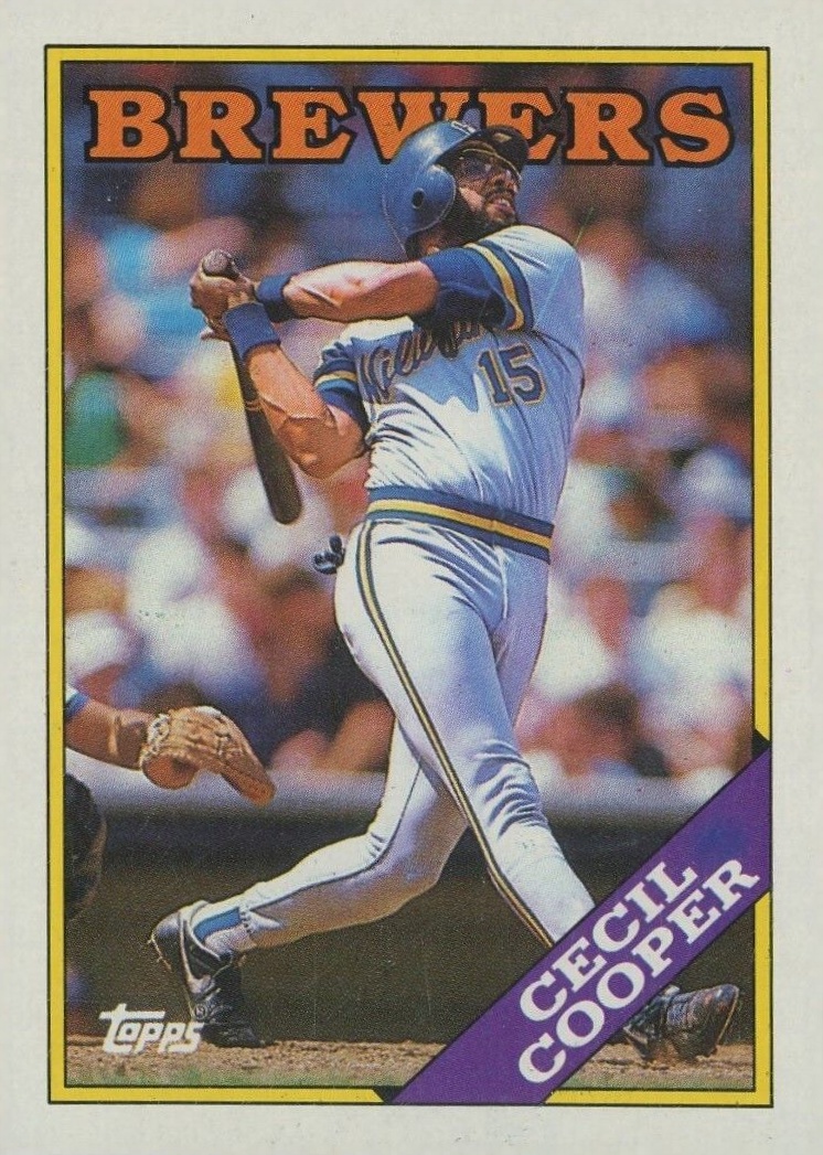 1988 Topps Cecil Cooper #769 Baseball Card