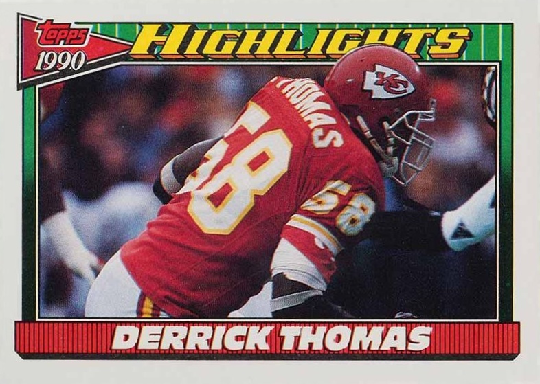 1991 Topps Derrick Thomas #3 Football Card