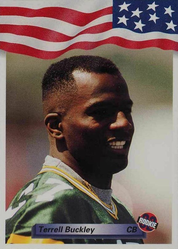 1992 All-World Terrell Buckley #19 Football Card