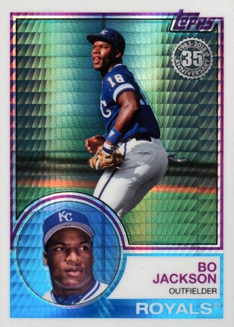 2018 Topps Silver Pack 1983 Chrome Promo Bo Jackson #127 Baseball Card