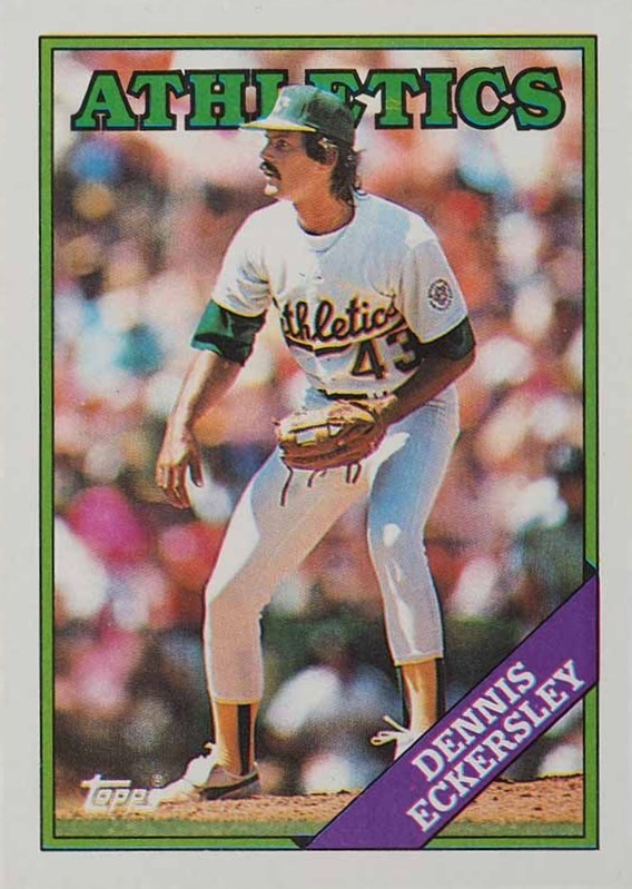 1988 Topps Dennis Eckersley #72 Baseball Card
