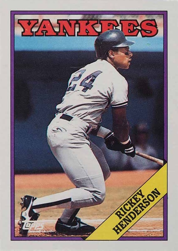 1988 Topps Rickey Henderson #60 Baseball Card
