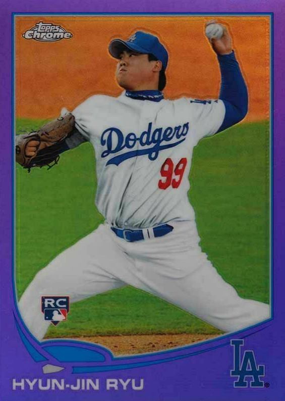 2013 Topps Chrome Hyun-Jin Ryu #25 Baseball Card