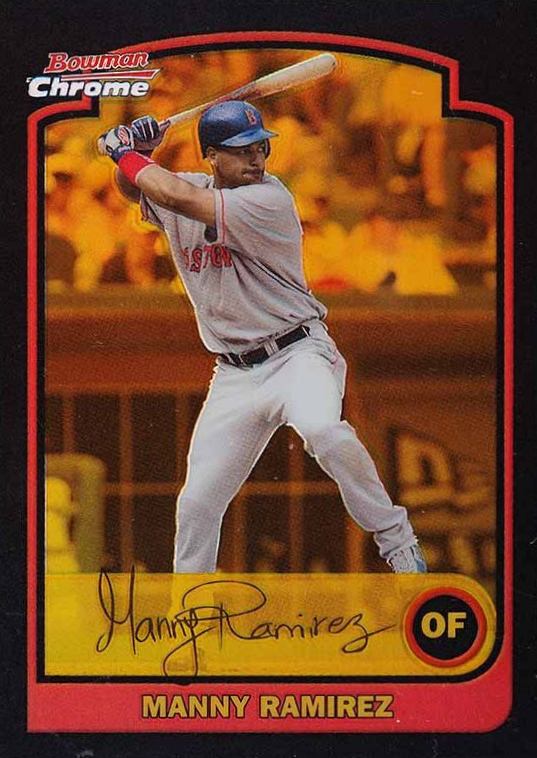 2003 Bowman Chrome Gold Manny Ramirez #83 Baseball Card