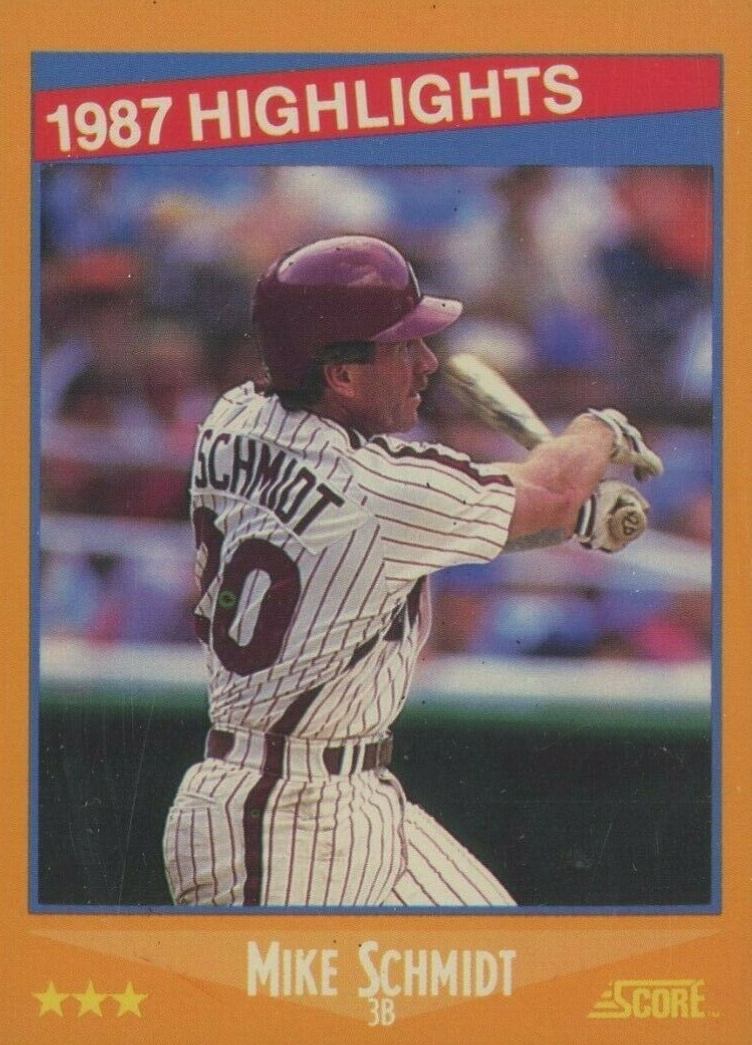 1988 Score Mike Schmidt #657 Baseball Card