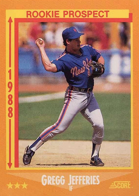 1988 Score Gregg Jefferies #645 Baseball Card