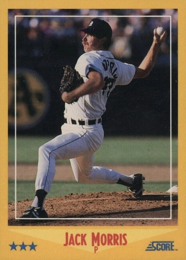 1988 Score Jack Morris #545 Baseball Card