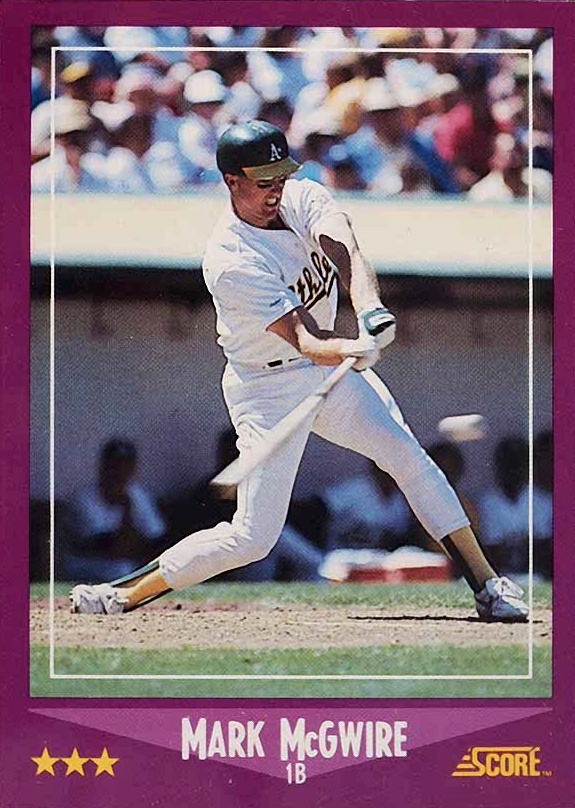 1988 Score Mark McGwire #5 Baseball Card