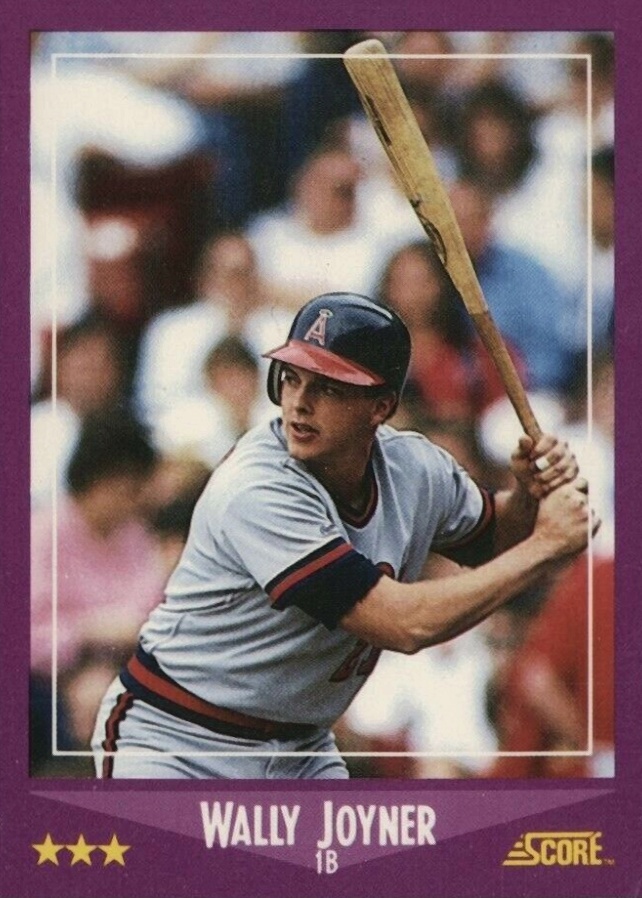 1988 Score Wally Joyner #7 Baseball Card