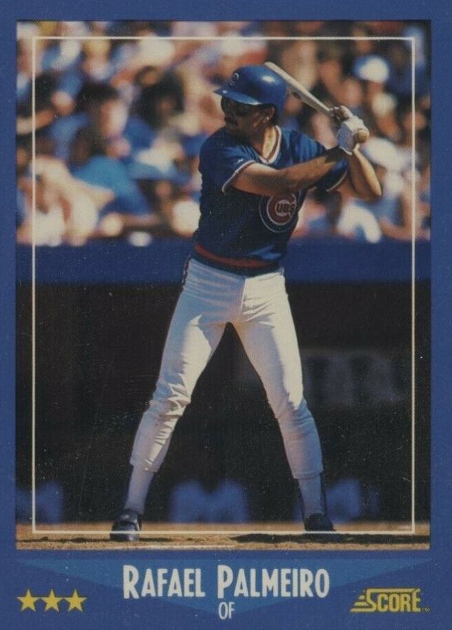1988 Score Rafael Palmeiro #186 Baseball Card