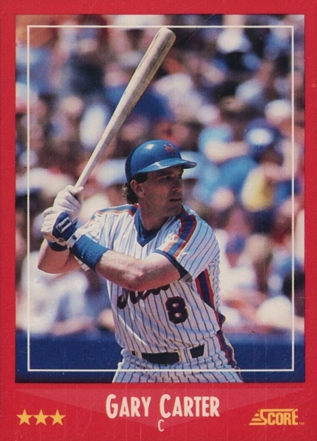 1988 Score Gary Carter #325 Baseball Card