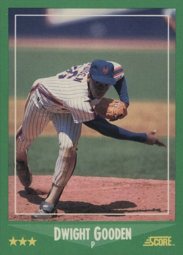 1988 Score Dwight Gooden #350 Baseball Card