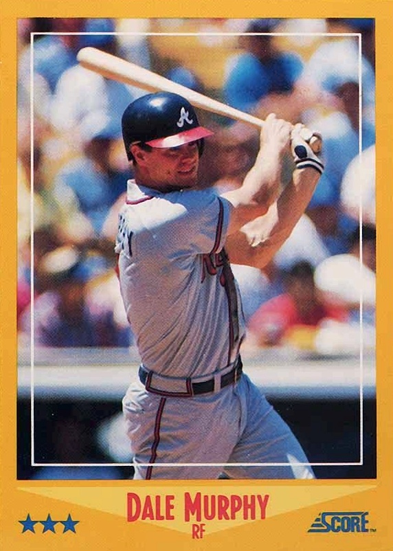 1988 Score Dale Murphy #450 Baseball Card