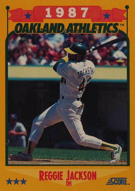 1988 Score Reggie Jackson #504 Baseball Card