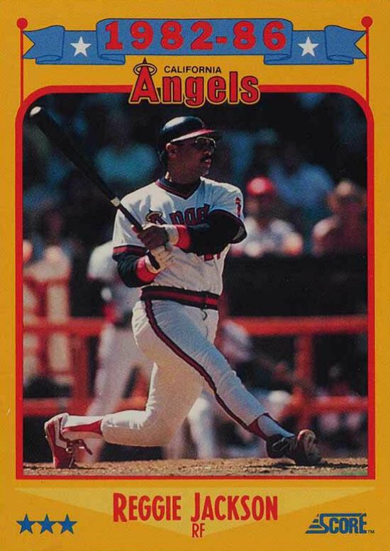 1988 Score Reggie Jackson #503 Baseball Card