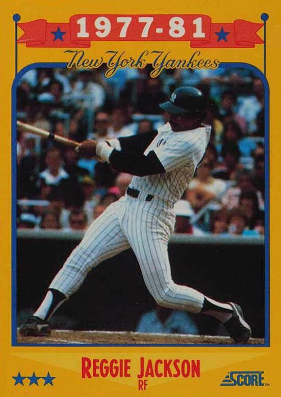 1988 Score Reggie Jackson #502 Baseball Card