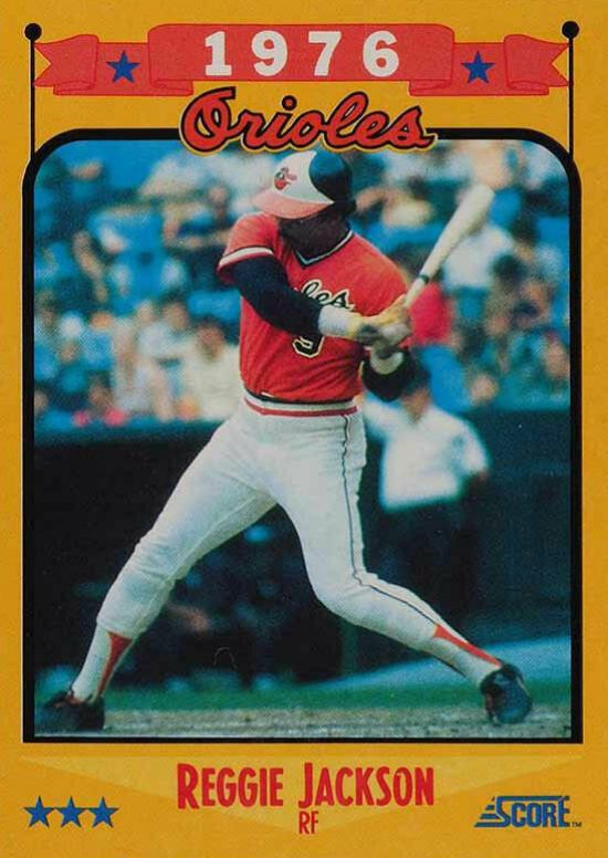 1988 Score Reggie Jackson #501 Baseball Card