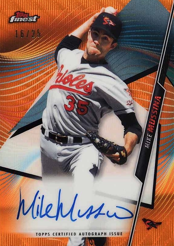 2020 Finest Autographs Mike Mussina #FAMM Baseball Card