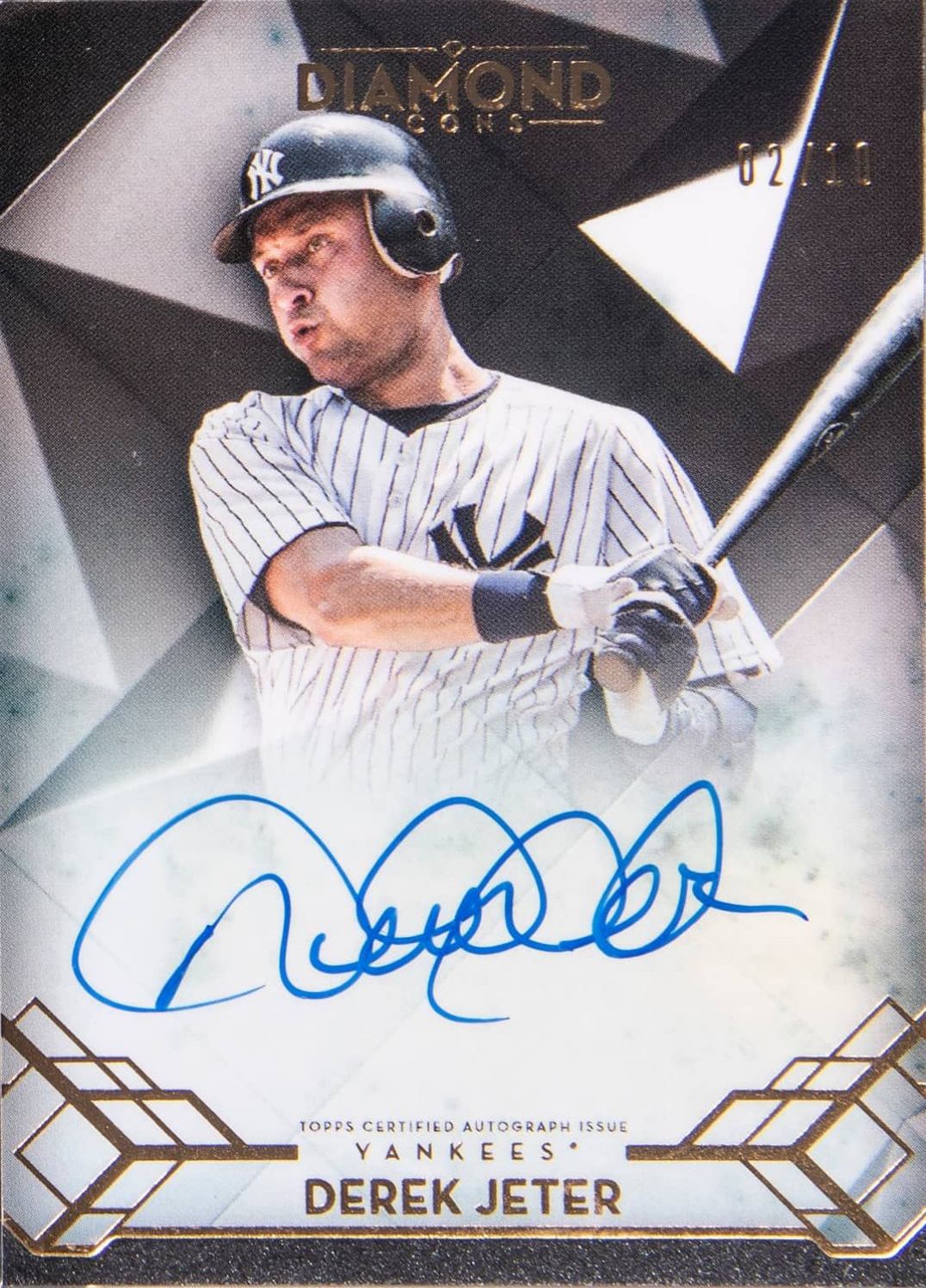 2020 Topps Diamond Icons Autographs Derek Jeter #ACDJ Baseball Card