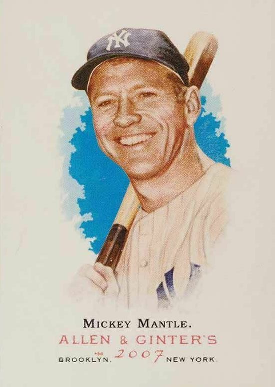 2007 Topps Allen & Ginter Mickey Mantle #7 Baseball Card