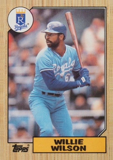1987 Topps Willie Wilson #783 Baseball Card