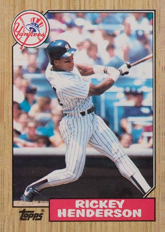 1987 Topps Rickey Henderson #735 Baseball Card