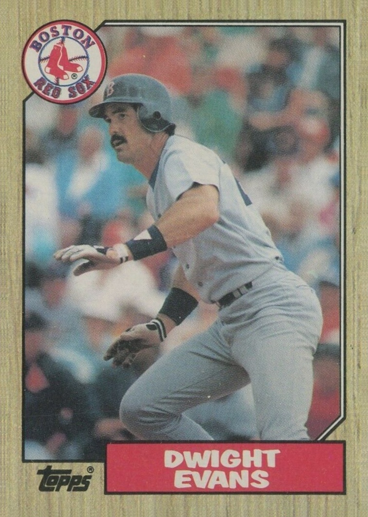 1987 Topps Dwight Evans #645 Baseball Card