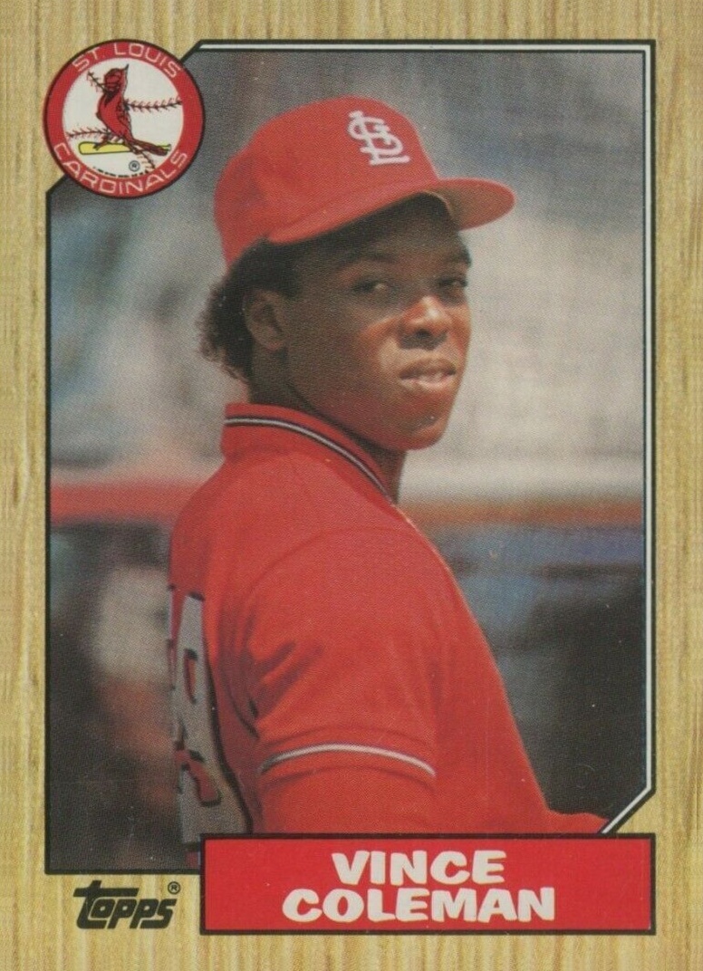 1987 Topps Vince Coleman #590 Baseball Card
