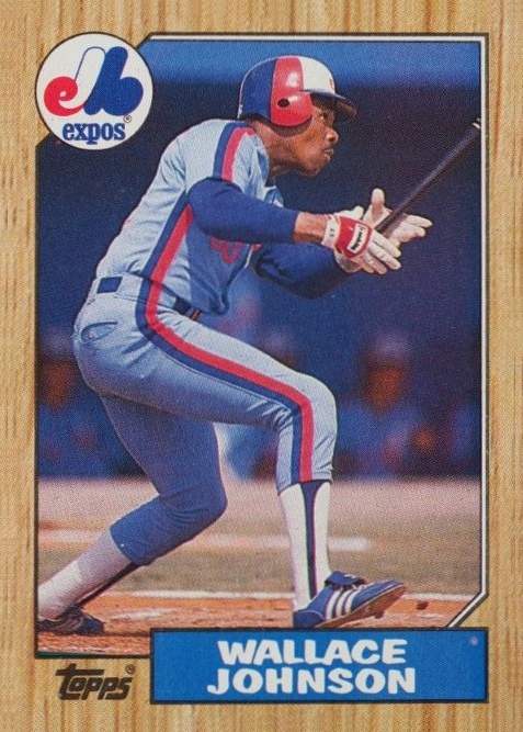 1987 Topps Wallace Johnson #588 Baseball Card