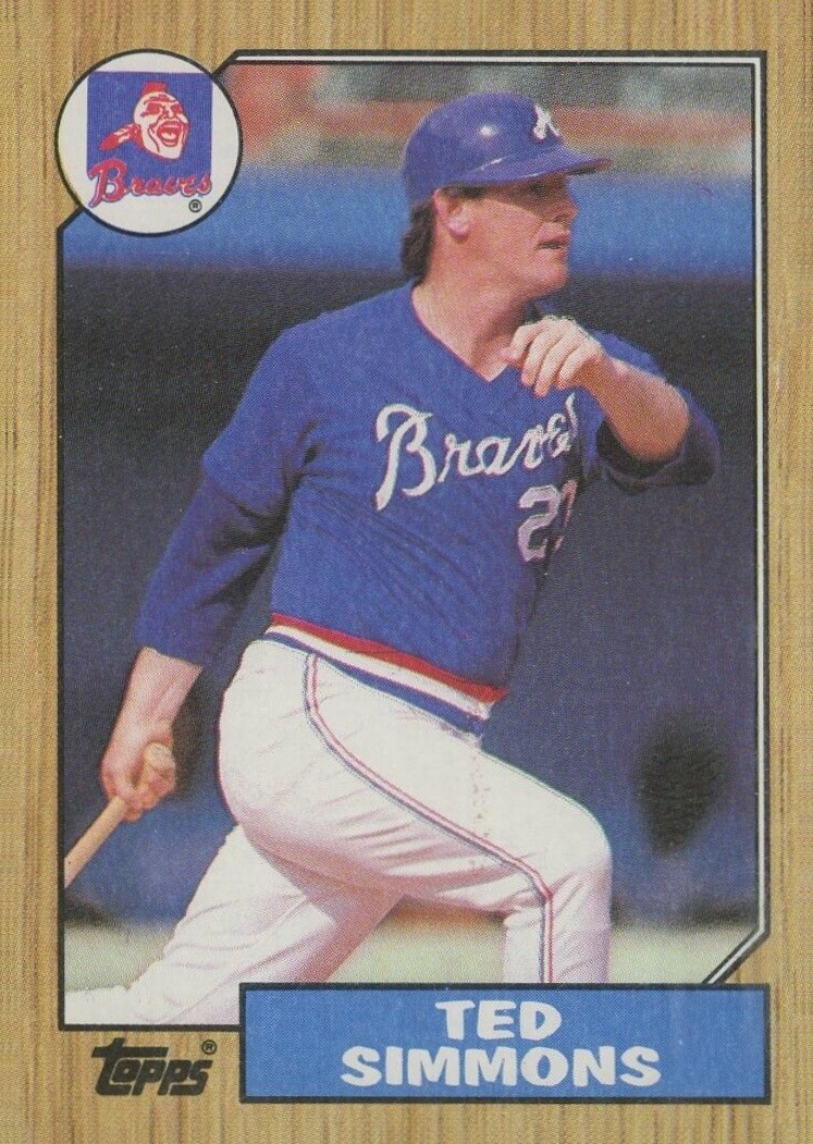 1987 Topps Ted Simmons #516 Baseball Card