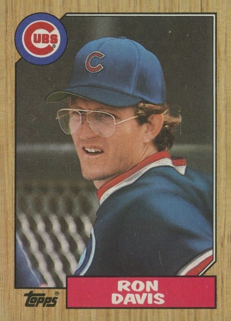 1987 Topps Ron Davis #383 Baseball Card