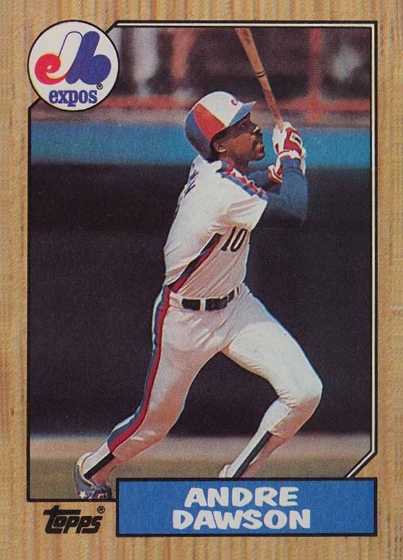 1987 Topps Andre Dawson #345 Baseball Card