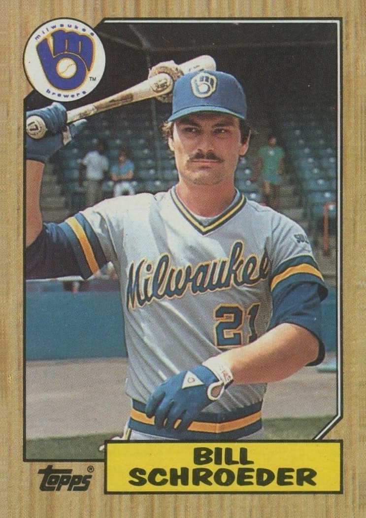 1987 Topps Bill Schroeder #302 Baseball Card