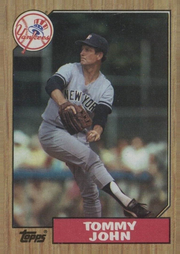 1987 Topps Tommy John #236 Baseball Card
