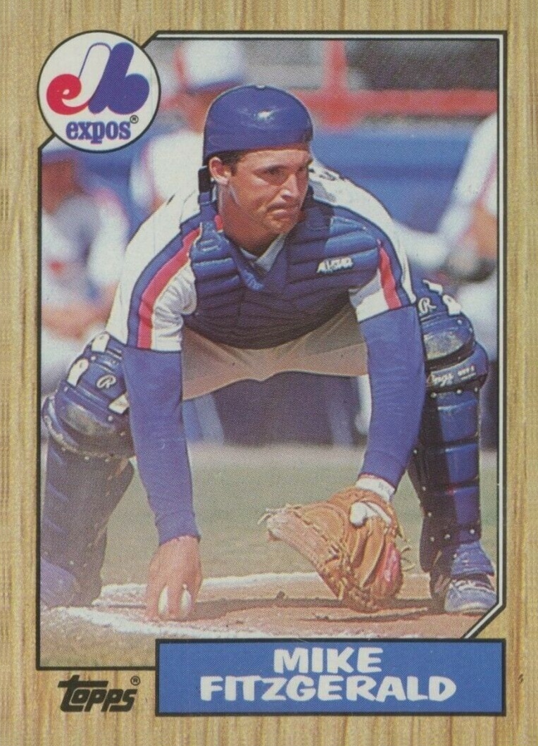 1987 Topps Mike Fitzgerald #212 Baseball Card