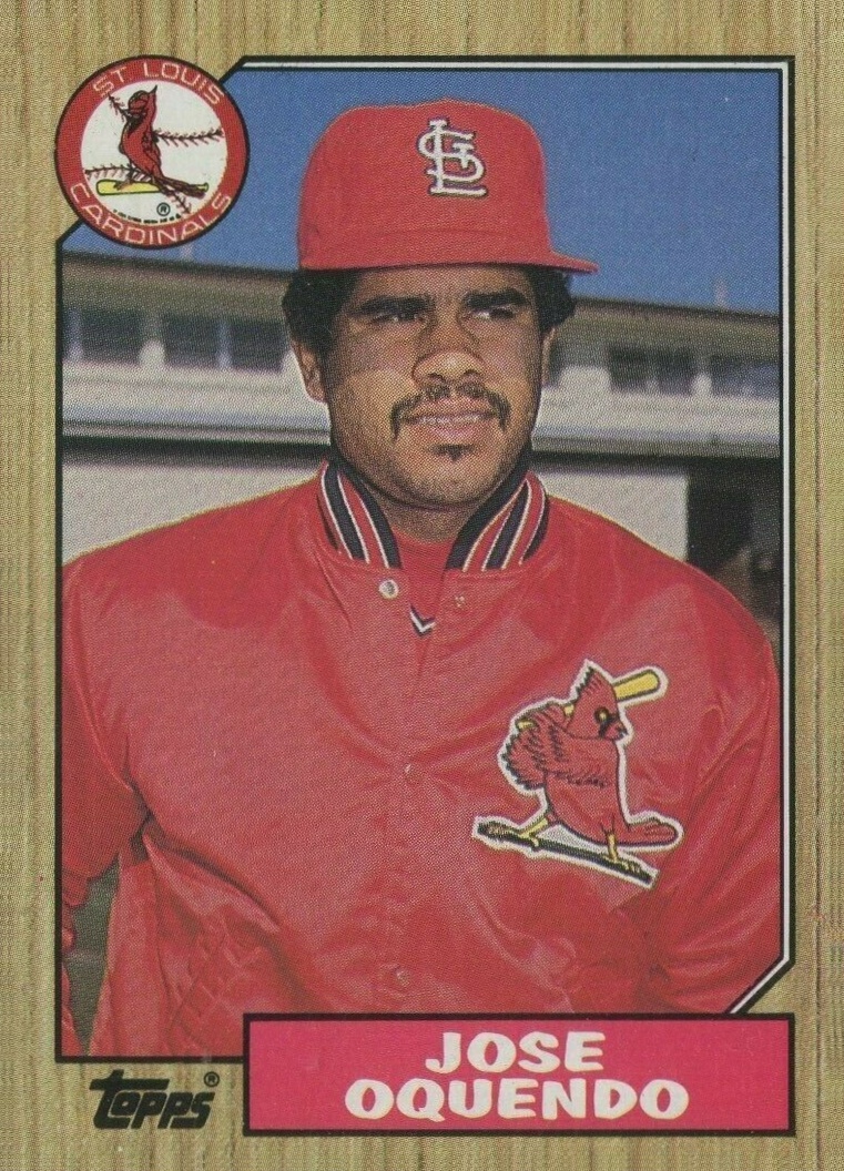 1987 Topps Jose Oquendo #133 Baseball Card