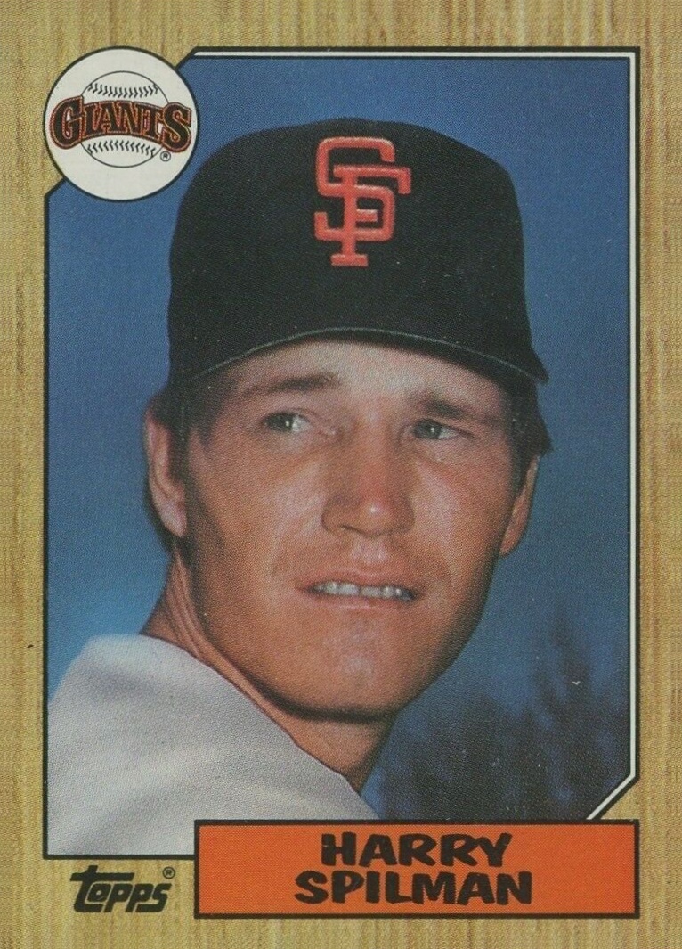 1987 Topps Harry Spilman #64 Baseball Card