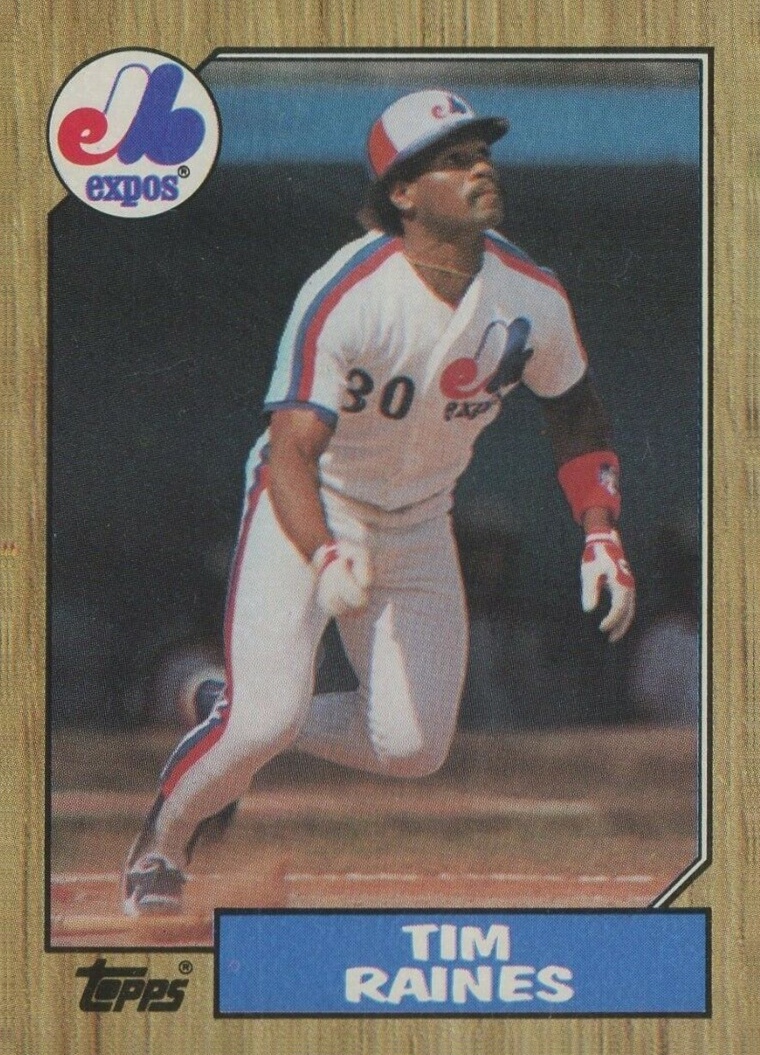 1987 Topps Tim Raines #30 Baseball Card
