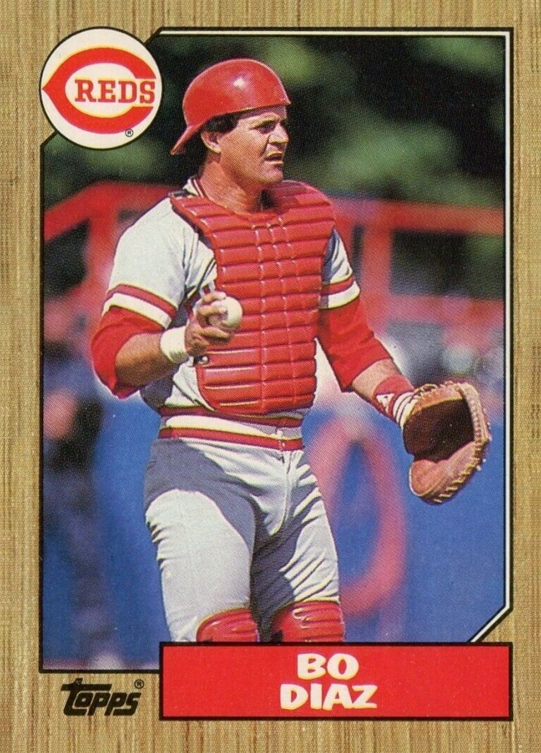 1987 Topps Bo Diaz #41 Baseball Card